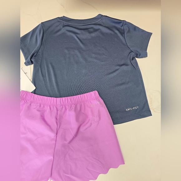 New Nike Kids' Blue and Purple Matching Set Sz 6X - Picture 3 of 3